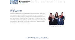 Desktop Screenshot of corephysicalmedicine.com